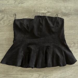 New Elegant Black Women's Strapless Top